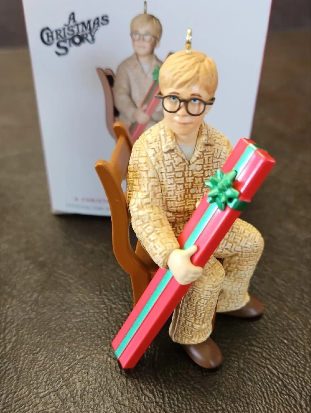 Hallmark A Christmas Story Ralphie 40th Anniversary and leg Lamp ornament